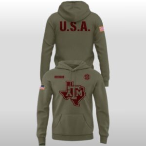 2026 Texas A&M Aggies Military Appreciation Hoodie Shirt