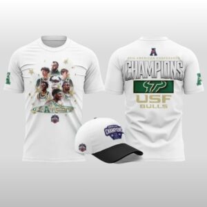 USF Bulls 2026 American Conference Men’s Basketball Tournament Champions Hoodie Shirt