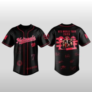 2026 Washington Nationals x BTS World Tour Baseball Jersey