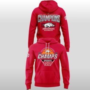 Arkansas Razorbacks 2026 Men's Basketball Tournament Champions Locket Room Hoodie Shirt