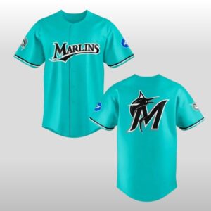 2026 Miami Marlins Teal Throwback Night Jersey