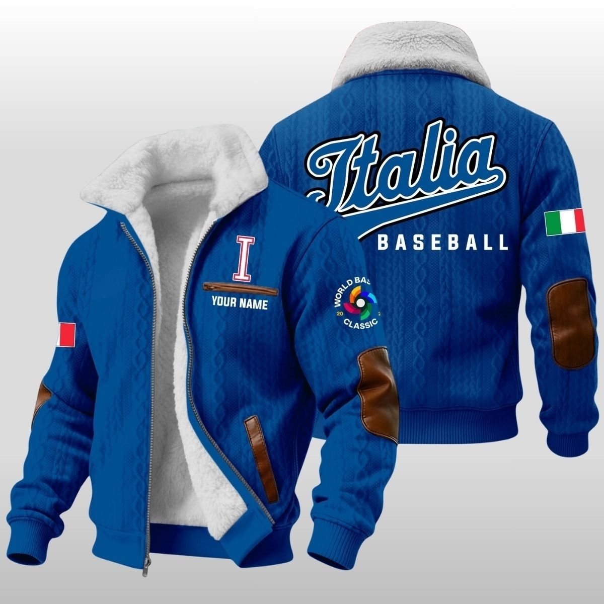 ug5DIKWP Italia Baseball 2026 World Baseball Winter Fleece Jacket 2
