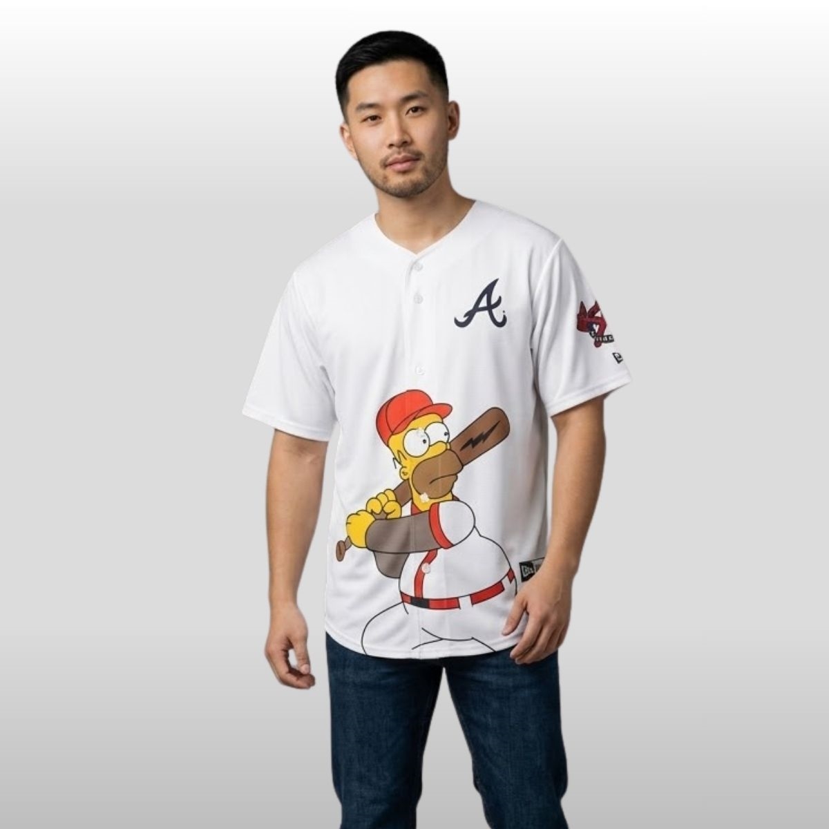 2026 Atlanta Braves The Simpsons Wonderbat Baseball Jersey 2026 Atlanta Braves The Simpsons Wonderbat Baseball Jersey