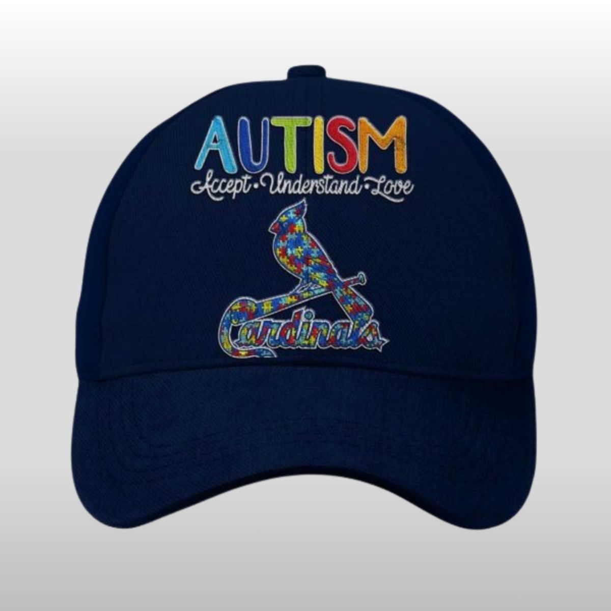 2026 Cardinals Autism Accept Understand Love America Hat 1 2026 Cardinals Autism Accept Understand Love America Hat 2