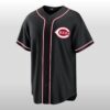 2026 Cincinnati Reds Fashion Black Out Jersey 2