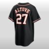 2026 Houston Astros Jose Altuve Fashion Black Out Jersey 3