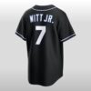2026 KC Royals Bobby Witt Jr Fashion Black Out Jersey 3