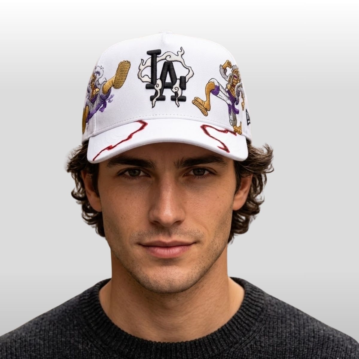 2026 LA Dodgers One Piece Luffy Gear 5 Hat 4 2026 LA Dodgers One Piece Luffy Gear 5 Hat 4