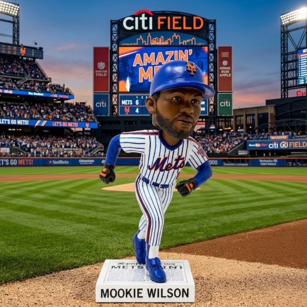 2026 Giveaway NY Mets Mookie Wilson 1986 Iconic Moments Bobblehead ...