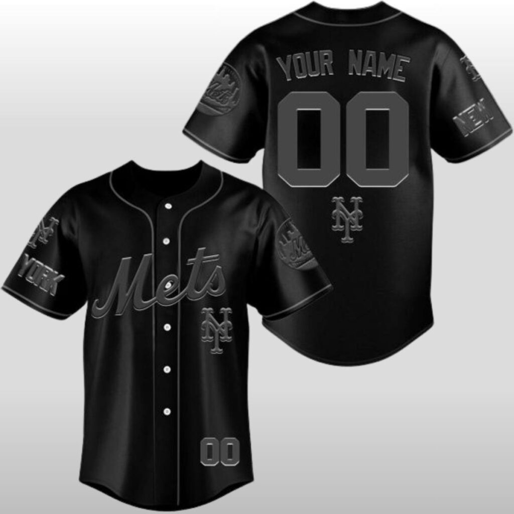 2026 New York Mets Back to the Basics Blackout Jersey 3 2026 New York Mets Back to the Basics Blackout Jersey 2