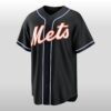 2026 New York Mets Fashion Black Out Jersey 2