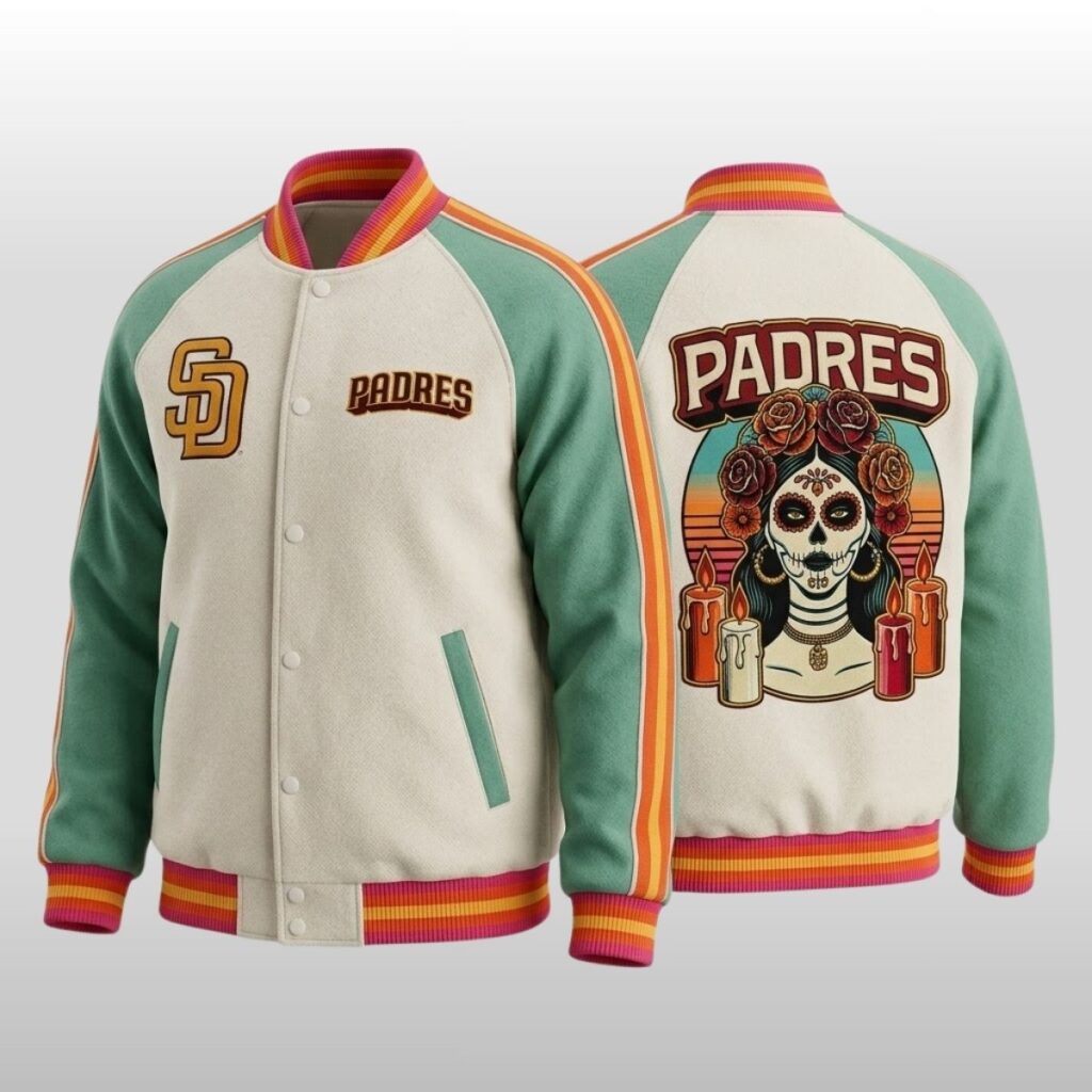 2026 San Diego Padres La Catrina City Connect Jacket 2 2026 San Diego Padres La Catrina City Connect Jacket 2