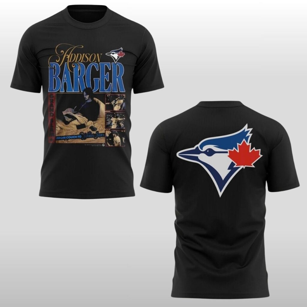 2026 Toronto Blue Jays Addison Barger Couch Night Shirt 2 2026 Toronto Blue Jays Addison Barger Couch Night Shirt 2