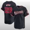 2026 Washington Nationals James Wood Black Out Jersey