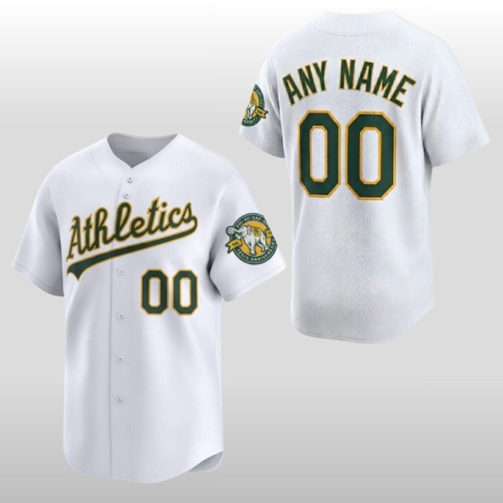 Athletics 125th Anniversary Patch Jersey 2