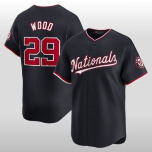 2026 Washington Nationals James Wood Black Out Jersey