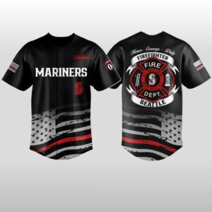 2026 Seattle Mariners x Firefighter Appreciation Night Baseball Jersey 2