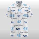 2026 Tampa Bay Rays Jackie Robinson Hawaiian Shirt Giveaway