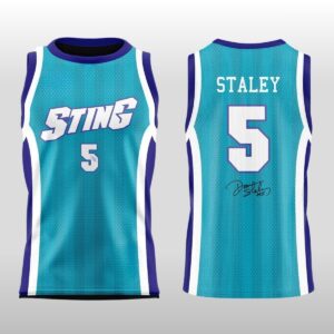 2026 Charlotte Sting Dawn Staley Teal Swingman Basketball Jersey 2