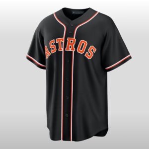2026 Houston Astros Jose Altuve Fashion Black Out Jersey 2