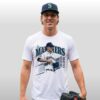 Mariners Logan Gilbert Baseball Pitcher Catches Ball In Shirt