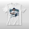 Mariners Logan Gilbert Baseball Pitcher Catches Ball In Shirt 3