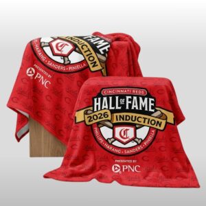 2026 Reds Hall Of Fame Induction Fleece Blanket Giveaway 2