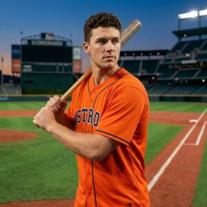 2026 Houston Astros Hunter Brown Orange Jersey Giveaway 2