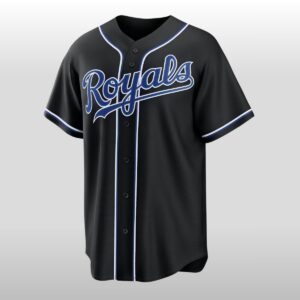 2026 KC Royals Bobby Witt Jr Fashion Black Out Jersey 2