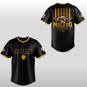 2026 Mizzou Tigers x COMO Uniform Baseball Jersey 2