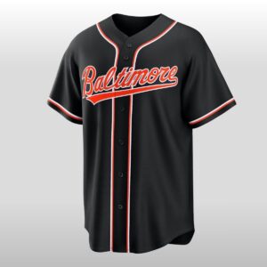 2026 Baltimore Orioles Fashion Black Out Jersey 2