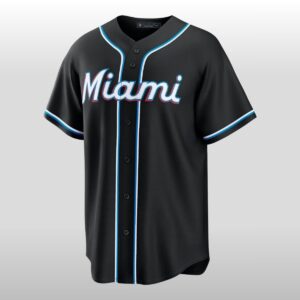 2026 Miami Marlins Fashion Black Out Jersey 2