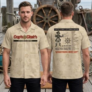 A24 Backrooms Capn Clarks Ottoman Empire Hawaiian Shirt 2