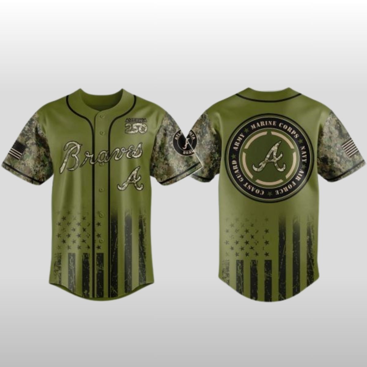 2026 Braves Military Appreciation Night Jersey 2 2026 Braves Military Appreciation Night Jersey