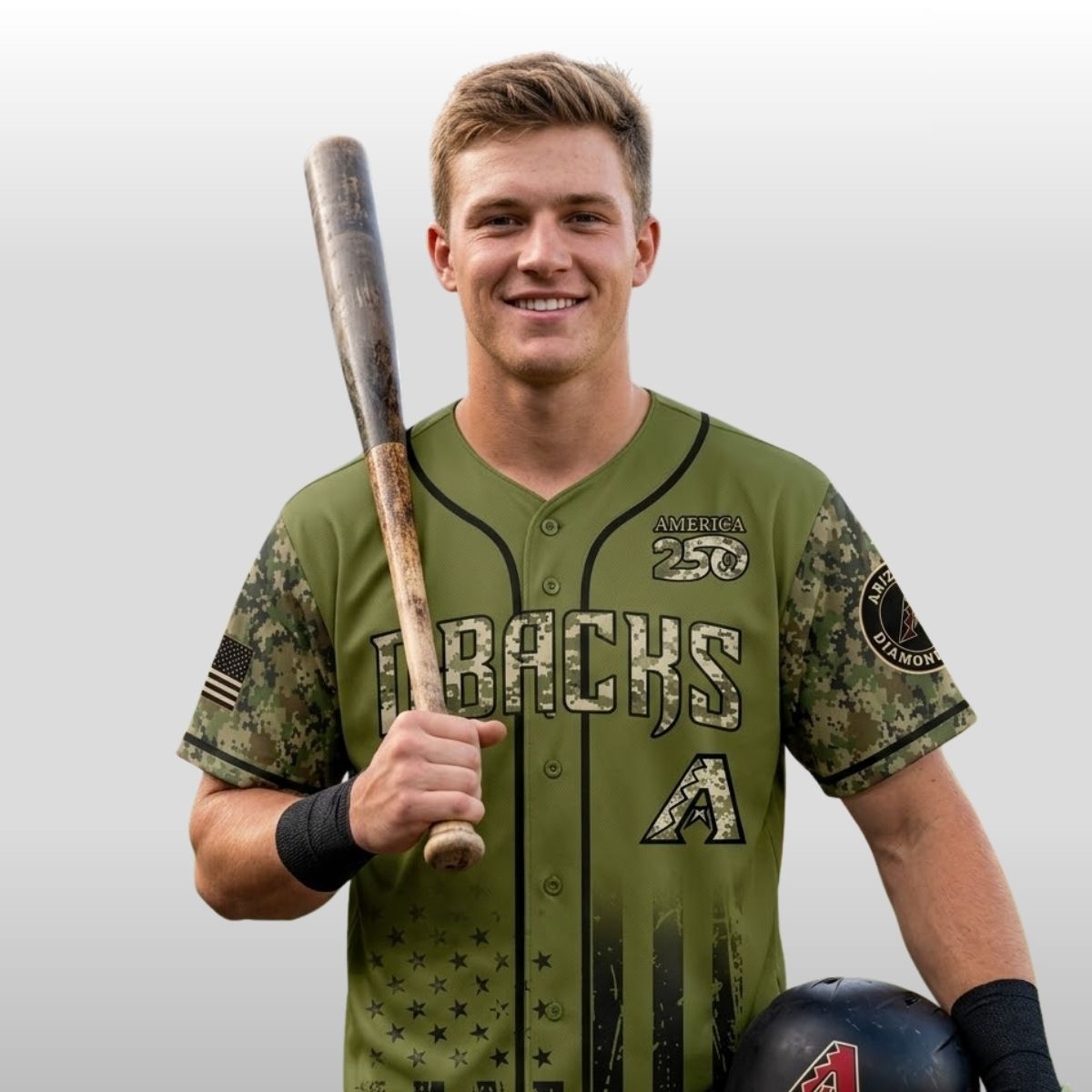 2026 Dbacks Military Appreciation Night Jersey 2 2026 Dbacks Military Appreciation Night Jersey 2