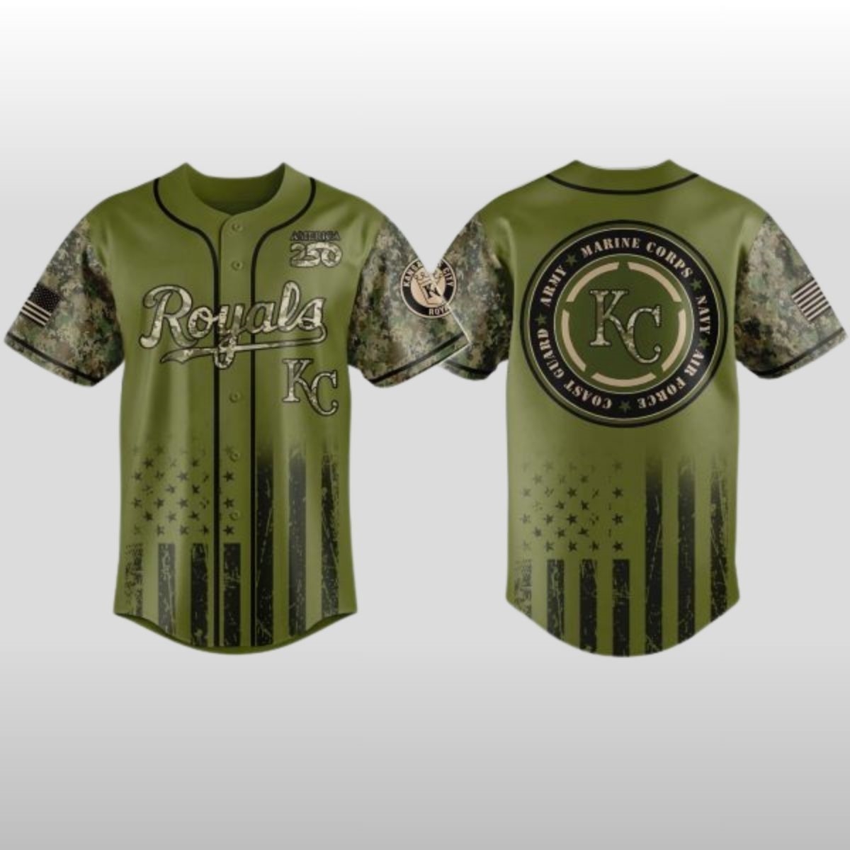 2026 KC Royals Military Appreciation Night Jersey 2 2026 KC Royals Military Appreciation Night Jersey