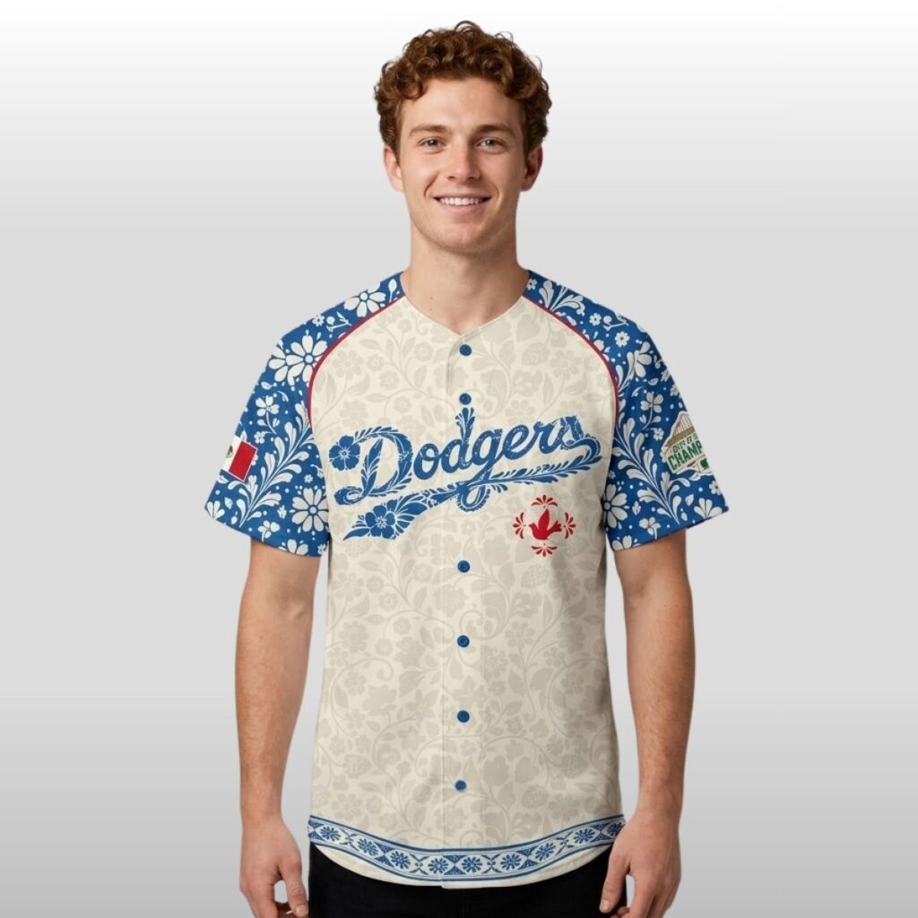 2026 Giveaway LA Dodgers Mexican Heritage Night Jersey - Zerelam