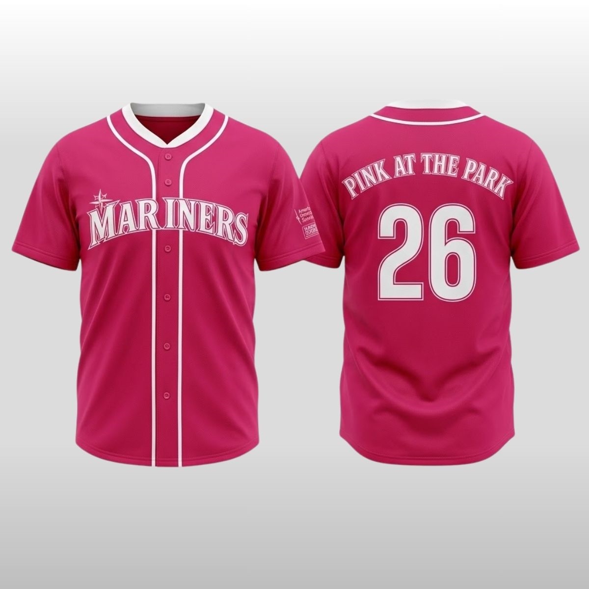 2026 Seattle Mariners Pink at the Park Jersey Giveaway 2 2026 Mariners Pink at the Park Jersey Giveaway