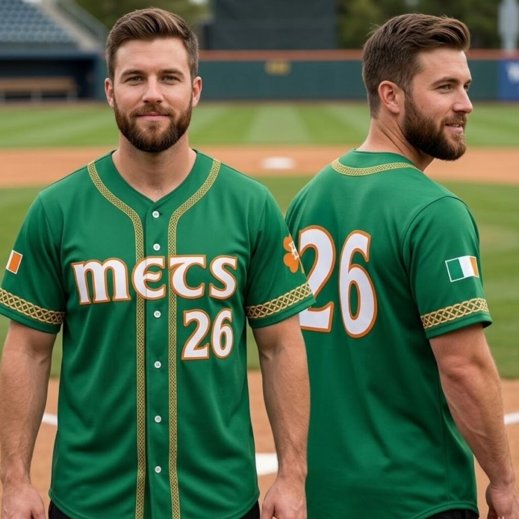2026 Giveaway NY Mets Irish Heritage Night Jersey - Zerelam