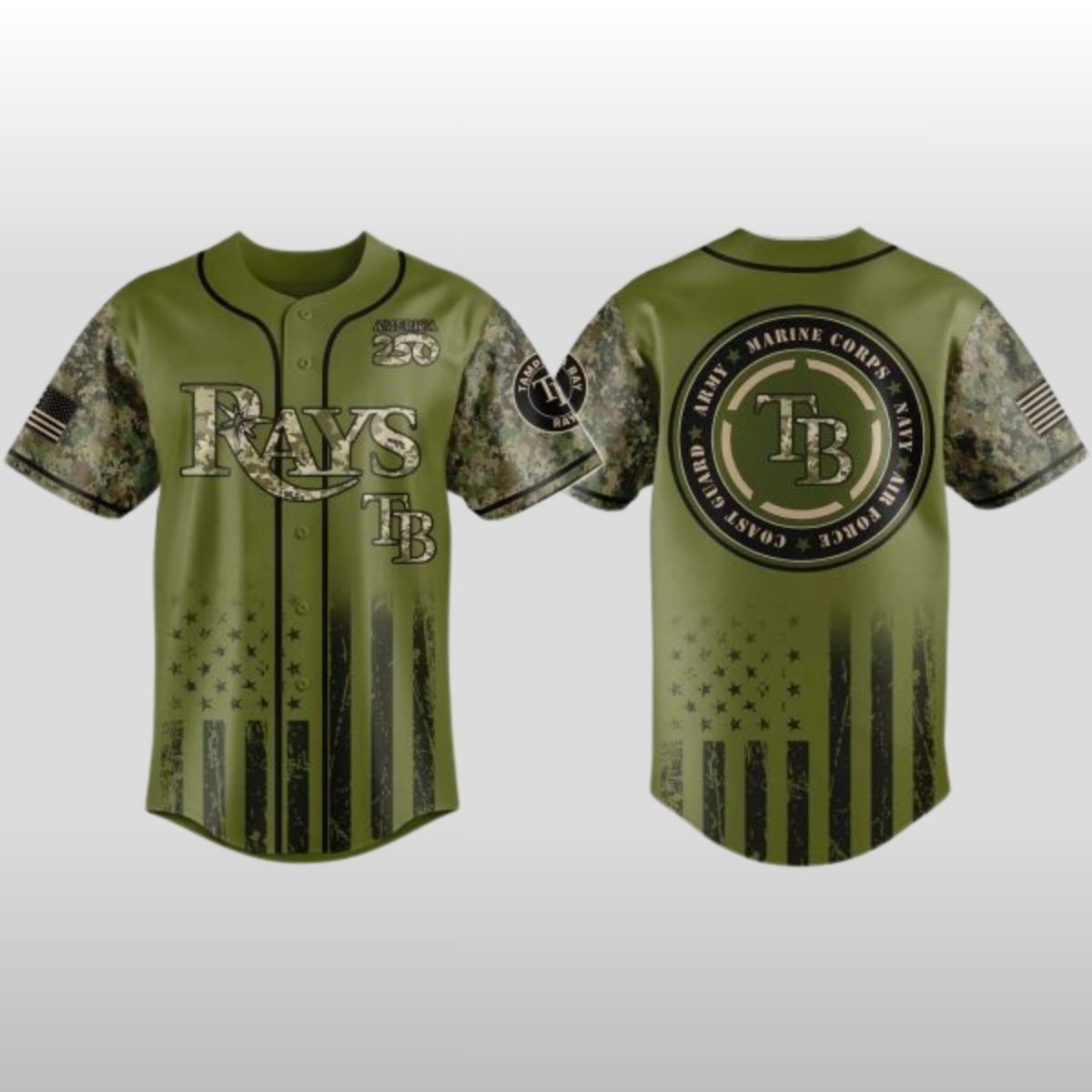2026 Rays Military Appreciation Night Jersey 2026 Rays Military Appreciation Night Jersey