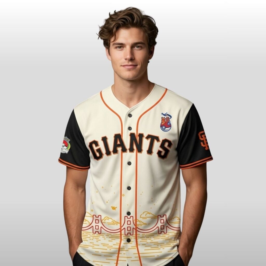 2026 Giveaway SF Giants Worlds Pikachu Jersey - Zerelam