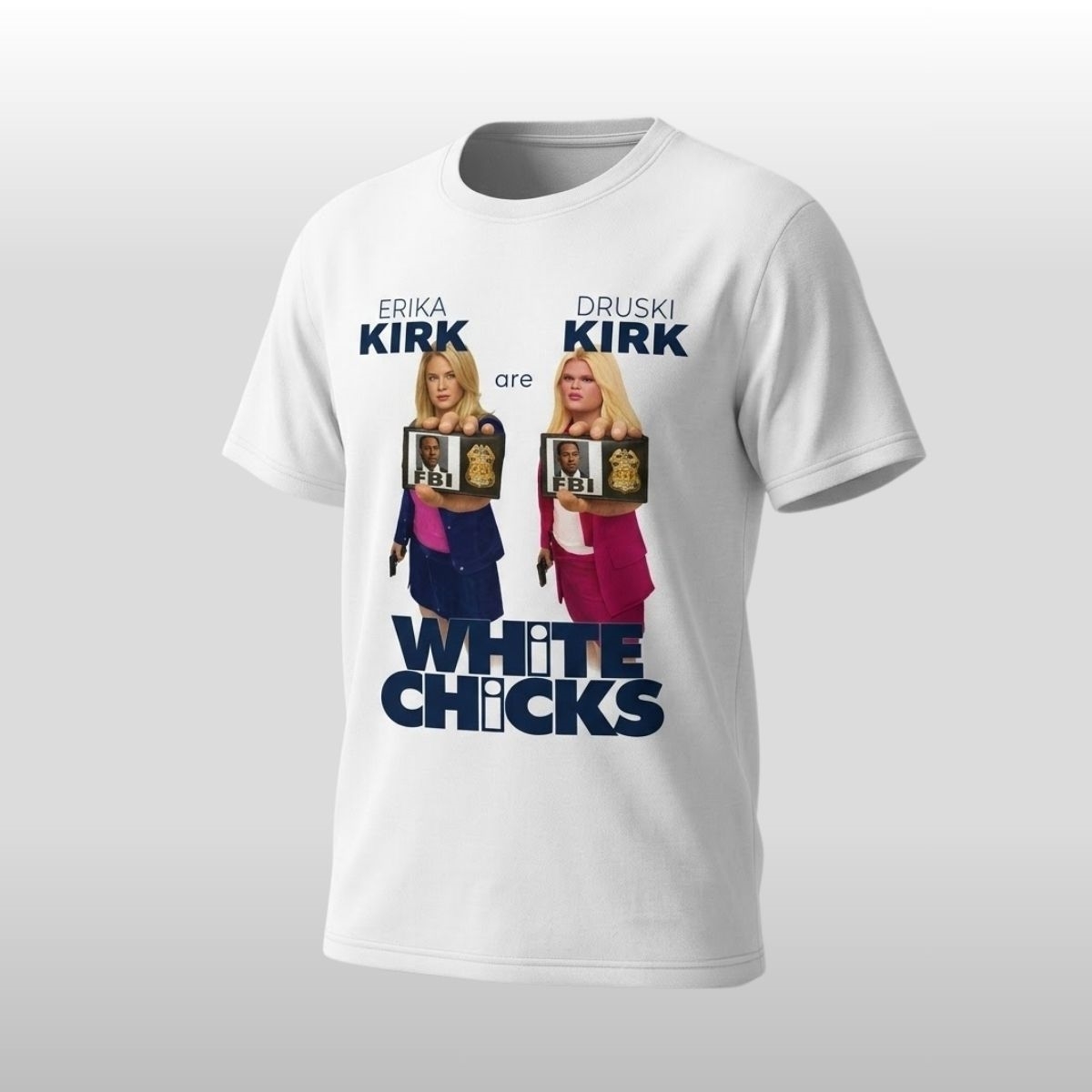 Erika Kirk Are Druski Kirk White Chicks Shirt 2 Erika Kirk Are Druski Kirk White Chicks Shirt