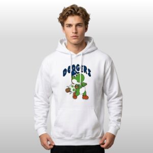 Los Angeles Dodgers Yoshi Baseball Egg Hoodie 2