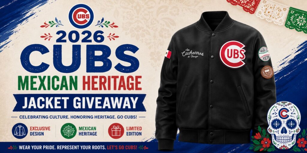 Looking for the Ultimate Fan Gear? Discover the 2026 Cubs Mexican Heritage Jacket Giveaway 1 Looking for the Ultimate Fan Gear Discover the 2026 Cubs Mexican Heritage Jacket Giveaway