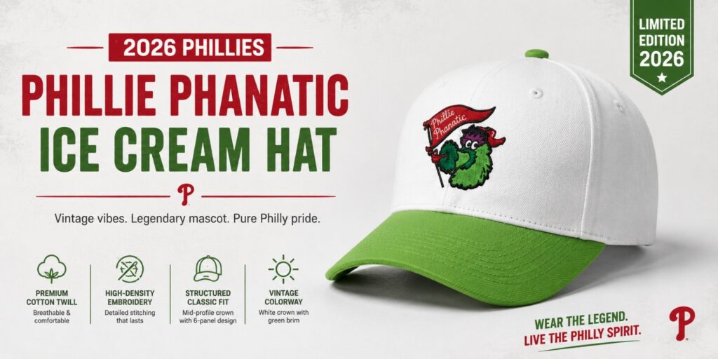 Looking for the Ultimate Game-Day Gear? Discover the 2026 Phillies Phillie Phanatic Ice Cream Hat 1 Looking for the Ultimate Game Day Gear Discover the 2026 Phillies Phillie Phanatic Ice Cream Hat
