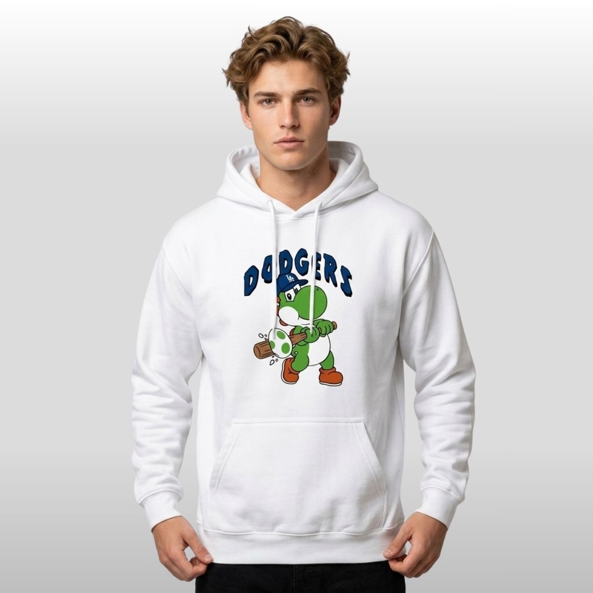 Los Angeles Dodgers Yoshi Baseball Egg Hoodie 2 Los Angeles Dodgers Yoshi Baseball Egg Hoodie 2
