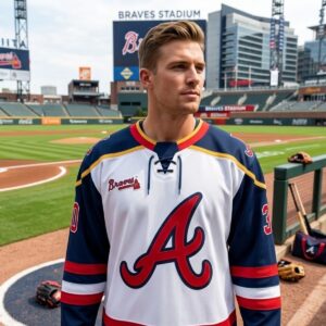 2026 Atlanta Braves Drake Baldwin Hockey Jersey Giveaway 2