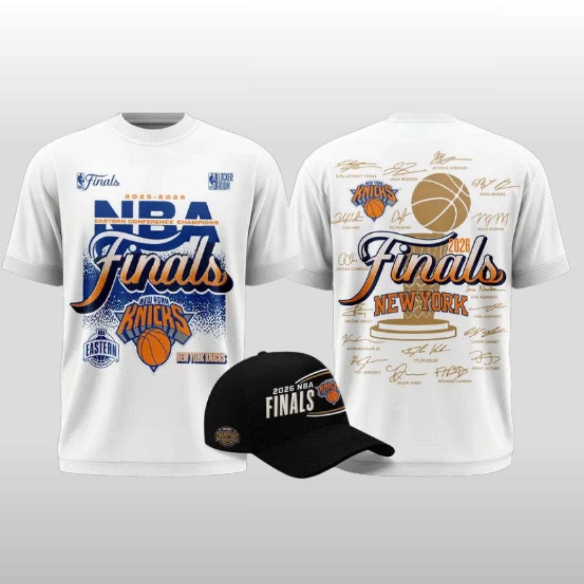 NY Knicks 2026 Eastern Conference Champions Finals Signature Shirt 3 NY Knicks 2026 Eastern Conference Champions Finals Signature Shirt