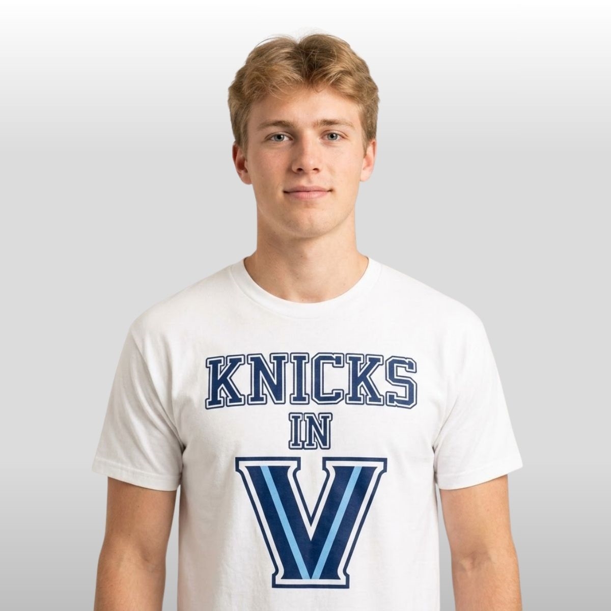 New York Knicks In V Villanova Wildcats Shirt 2 New York Knicks In V Villanova Wildcats Shirt 2