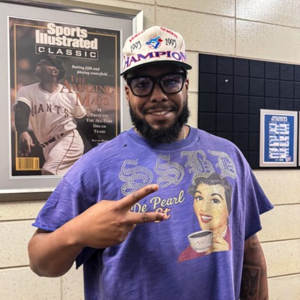 Vladdy 1993 World Series Champions Blue Jays Hat 3 Vladdy 1993 World Series Champions Blue Jays Hat 3